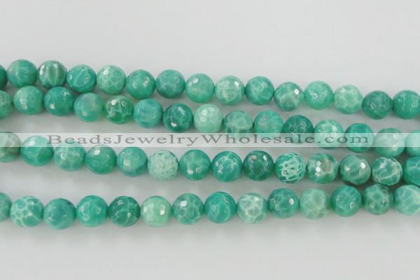 CAG5312 15.5 inches 10mm faceted round peafowl agate gemstone beads