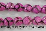 CAG5348 15.5 inches 10mm faceted round tibetan agate beads wholesale