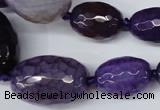 CAG5405 10*14mm – 20*30mm faceted drum dragon veins agate beads