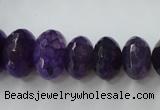 CAG5414 8*12mm – 13*22mm faceted rondelle dragon veins agate beads