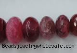 CAG5415 8*12mm – 13*22mm faceted rondelle dragon veins agate beads