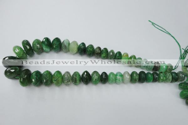 CAG5417 8*12mm – 13*22mm faceted rondelle dragon veins agate beads