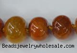 CAG5422 8*12mm – 20*30mm rondelle dragon veins agate beads