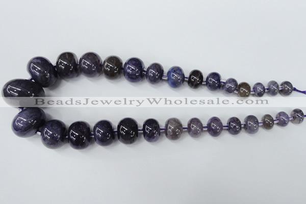 CAG5424 8*12mm – 20*30mm rondelle dragon veins agate beads