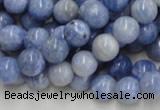 CAG553 16 inches 10mm round blue agate gemstone beads wholesale