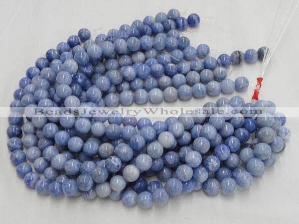 CAG555 16 inches 14mm round blue agate gemstone beads wholesale