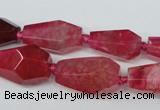 CAG5574 15 inches 13*18mm - 15*28mm faceted nuggets agate beads