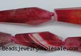 CAG5575 15 inches 15*30mm - 18*45mm faceted nuggets agate beads