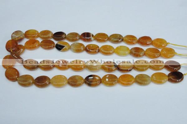 CAG5623 15 inches 13*16mm oval dragon veins agate beads wholesale