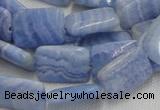 CAG564 16 inches 13*18mm rectangle blue agate beads wholesale