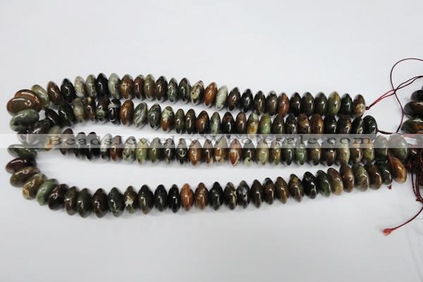 CAG5641 15 inches 7*14mm rondelle agate gemstone beads wholesale