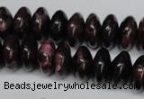 CAG5644 15 inches 8*16mm rondelle agate gemstone beads wholesale