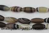 CAG5910 15 inches 5*12mm rice Madagascar agate gemstone beads