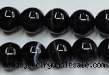 CAG5945 15.5 inches 10mm round black line agate beads wholesale