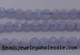 CAG5995 15.5 inches 4mm faceted round blue lace agate beads