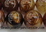 CAG6052 15.5 inches 22mm round dragon veins agate beads