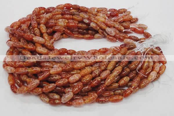 CAG606 15.5 inches 15*20mm rice natural fire agate beads wholesale