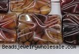 CAG6085 15.5 inches 20*20mm wavy square dragon veins agate beads