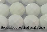 CAG6104 15.5 inches 12mm faceted round white agate gemstone beads