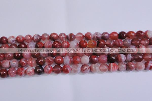 CAG6112 15.5 inches 8mm round south red agate gemstone beads