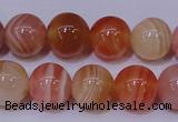 CAG6342 15 inches 8mm round red botswana agate beads wholesale