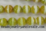 CAG6354 15 inches 8mm faceted round tibetan agate gemstone beads