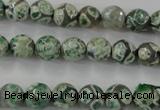 CAG6409 15 inches 8mm faceted round tibetan agate gemstone beads