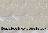 CAG6505 15.5 inches 14mm round Brazilian white agate beads