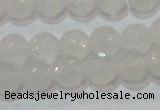 CAG6514 15.5 inches 12mm faceted round Brazilian white agate beads