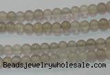 CAG6530 15.5 inches 3mm round Brazilian grey agate beads