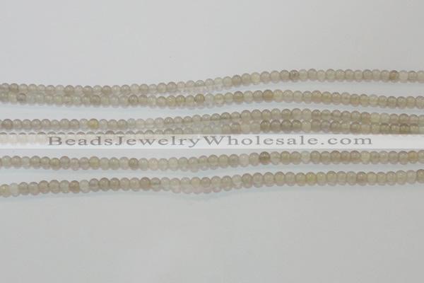 CAG6530 15.5 inches 3mm round Brazilian grey agate beads