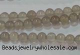 CAG6531 15.5 inches 4mm round Brazilian grey agate beads