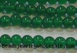 CAG6603 15.5 inches 4mm round green agate gemstone beads