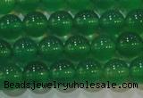 CAG6604 15.5 inches 6mm round green agate gemstone beads