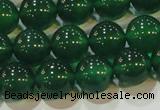 CAG6606 15.5 inches 10mm round green agate gemstone beads