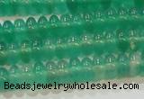 CAG6620 15.5 inches 3*6mm rondelle green agate gemstone beads