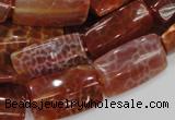 CAG667 15.5 inches 15*30mm rectangle natural fire agate beads