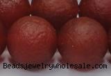 CAG6705 15 inches 18mm round red pilates agate beads