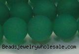 CAG6732 15 inches 12mm round green pilates agate beads