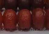 CAG6751 15 inches 12*16mm rondelle red pilates agate beads