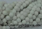 CAG704 15.5 inches 4mm round white agate gemstone beads wholesale