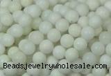 CAG705 15.5 inches 6mm round white agate gemstone beads wholesale