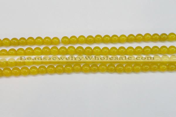 CAG7103 15.5 inches 10mm round yellow agate gemstone beads