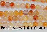 CAG7130 15.5 inches 4mm round red agate gemstone beads