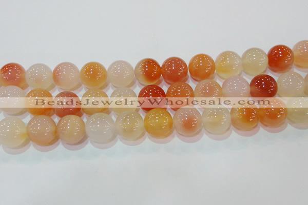 CAG7137 15.5 inches 18mm round red agate gemstone beads