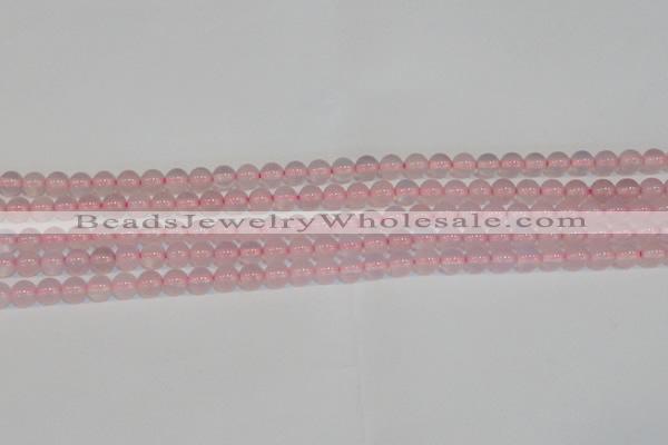 CAG7149 15.5 inches 4mm round pink agate gemstone beads