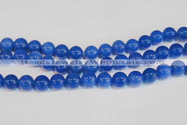 CAG7163 15.5 inches 14mm round blue agate gemstone beads