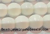 CAG7214 15.5 inches 12*12mm pumpkin white agate gemstone beads