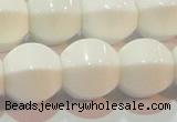 CAG7215 15.5 inches 14*14mm pumpkin white agate gemstone beads