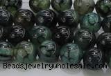 CAG7322 15.5 inches 8mm round dragon veins agate beads wholesale